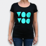 Voo Voo | koszulka logo turkus (damska)
